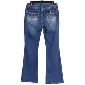 Thread Market Jeans Womens 13/31 Bootcut Flare Embroidered Wing Pockets